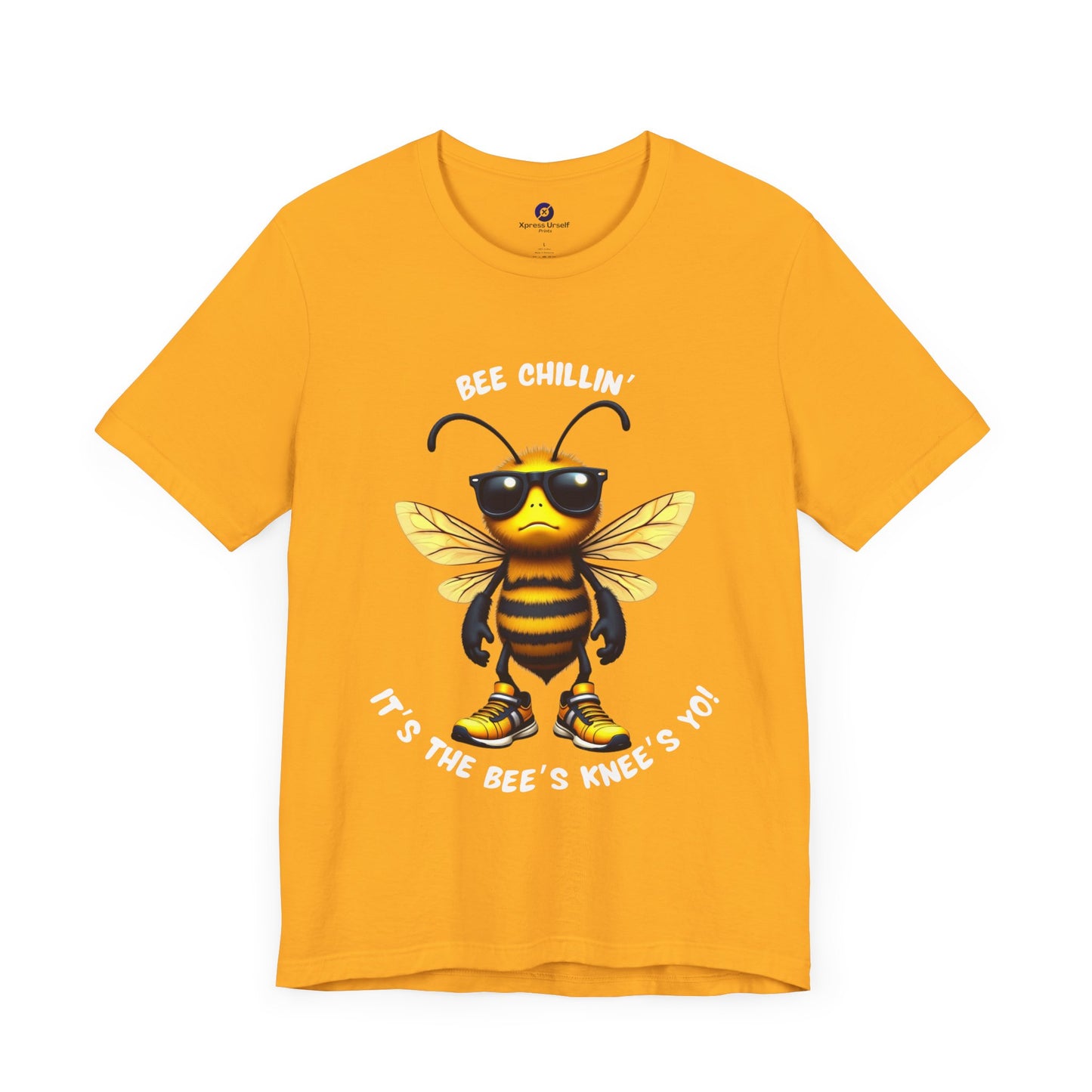 Bee Chillin' Unisex Tee - Fun Graphic Shirt for Summer, Gifts for Nature Lovers, Bee Themed Clothing, Casual Wear, Birthday Gift