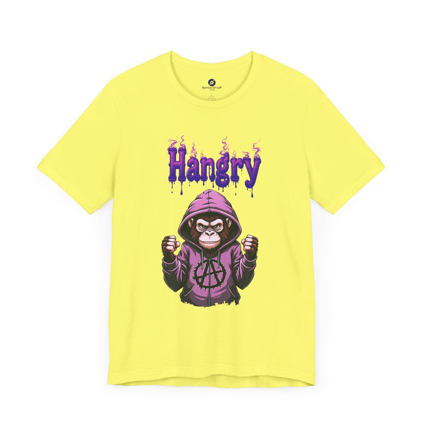 Hangry Gorilla Unisex Jersey Tee - Fun Graphic T-Shirt for Food Lovers