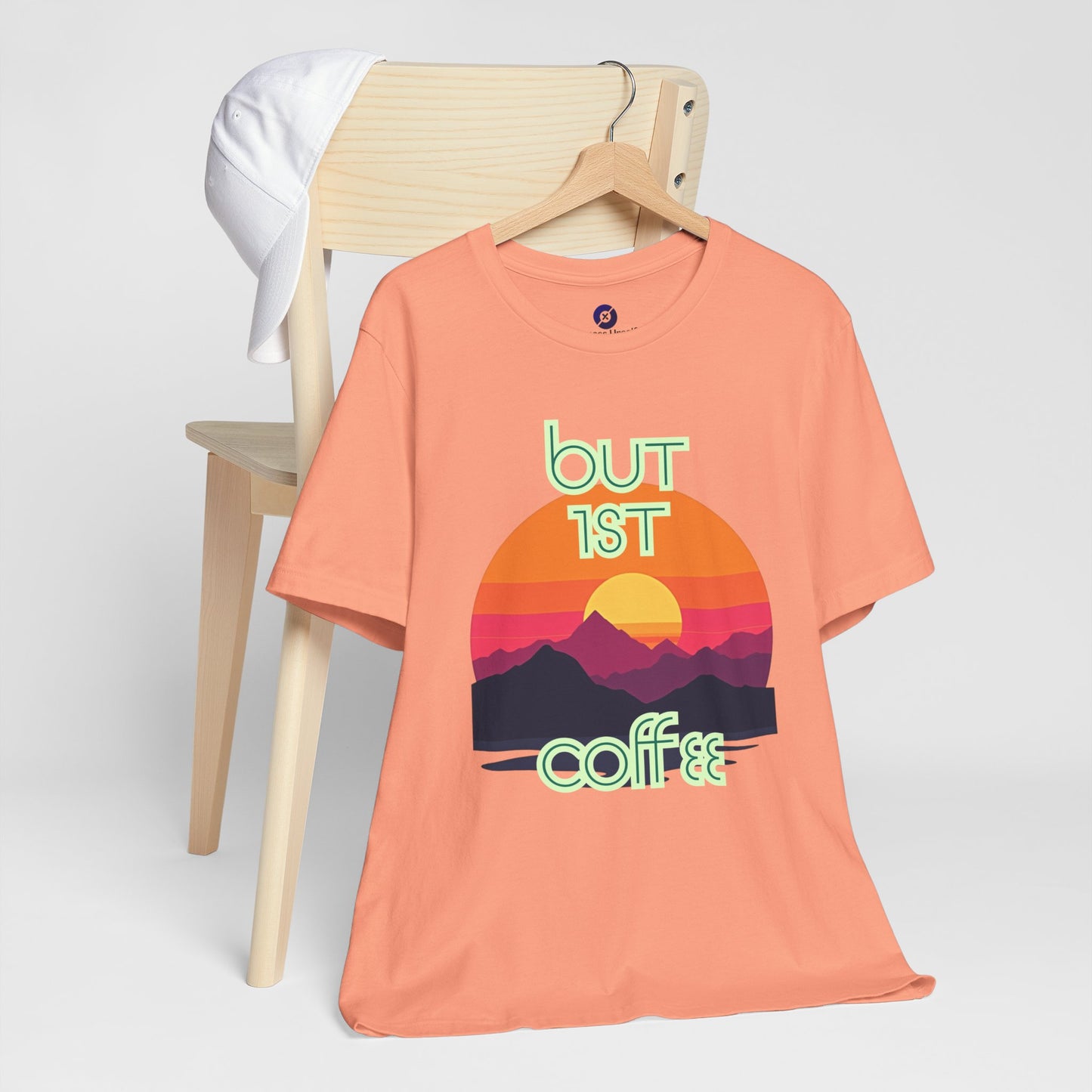 But First Coffee Unisex Jersey Tee - Fun Graphic Tee for Coffee Lovers