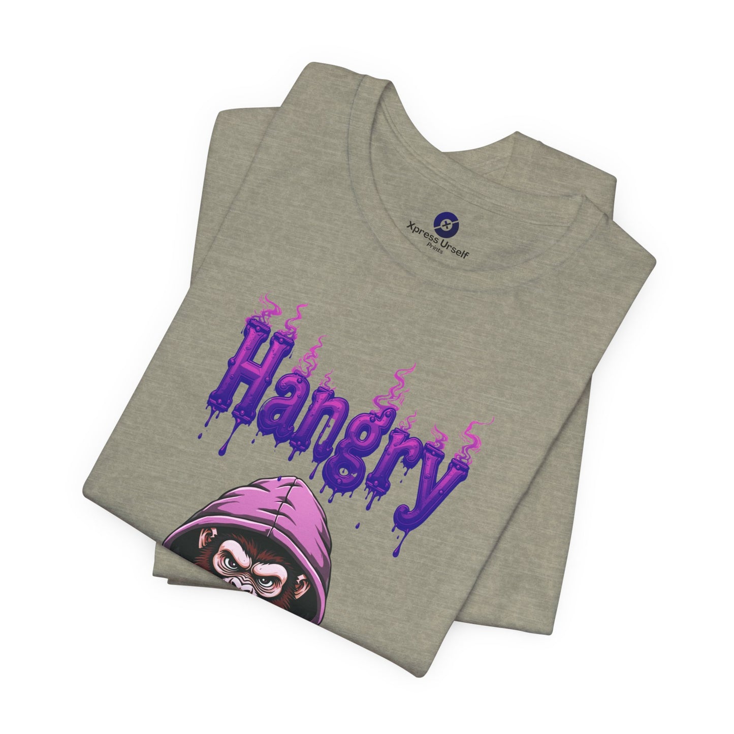 Hangry Gorilla Unisex Jersey Tee - Fun Graphic T-Shirt for Food Lovers