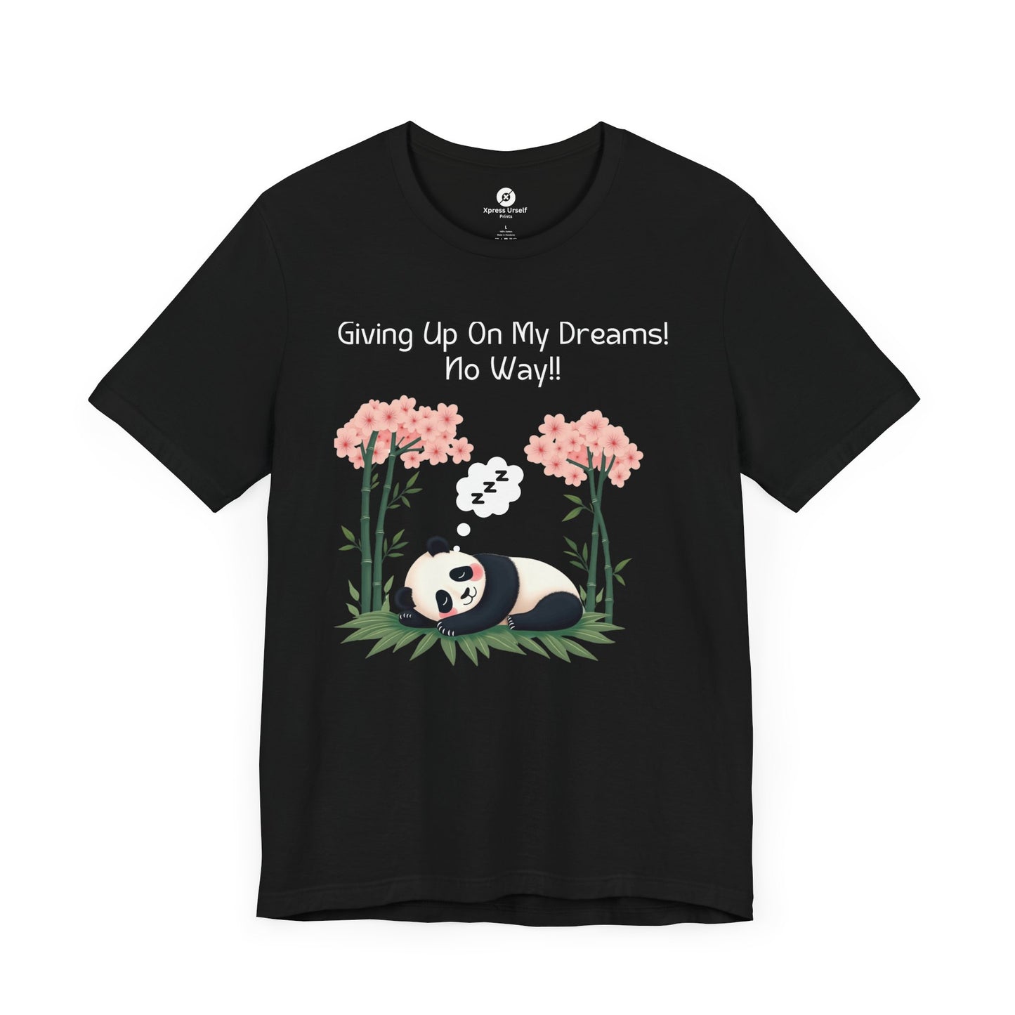 Panda Dreams Short Sleeve Tee - Inspirational Fun Graphic Tee