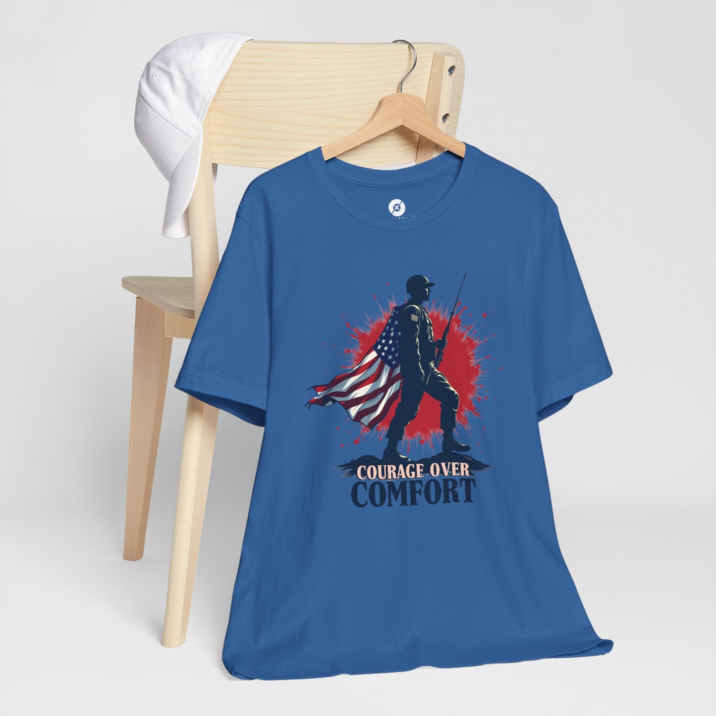 Courage Over Comfort Unisex Short Sleeve Tee - Patriotic T-Shirt