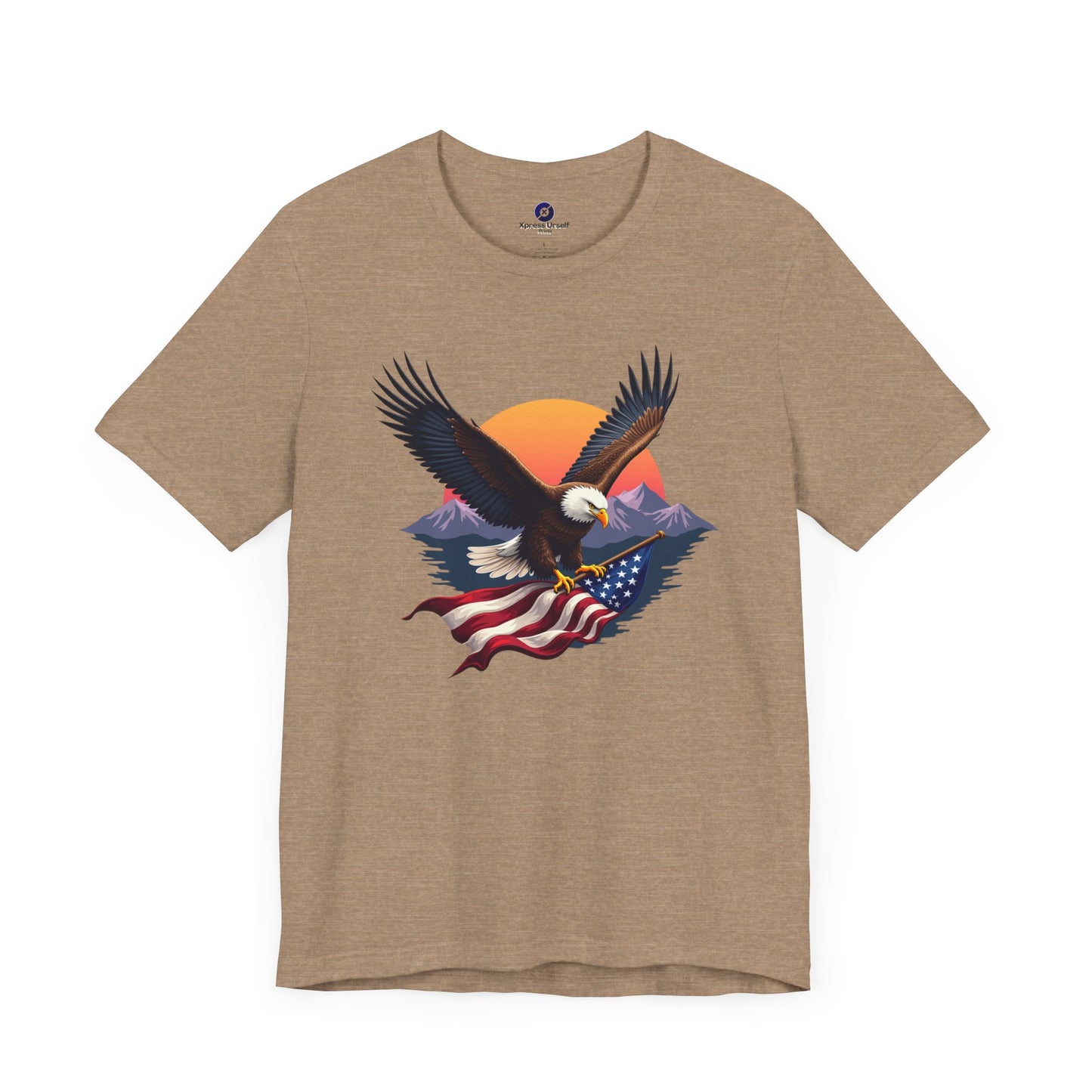 Patriotic Eagle Graphic Tee - Unisex Jersey Short Sleeve T-Shirt