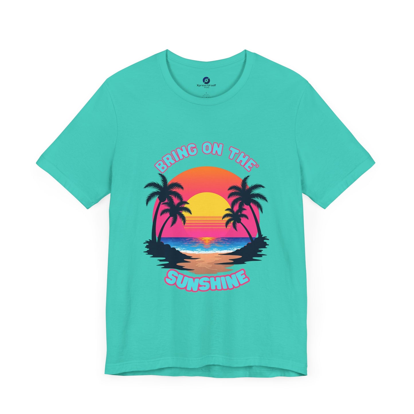 Unisex Jersey Tee - 'Bring on the Sunshine' Tropical Vibe