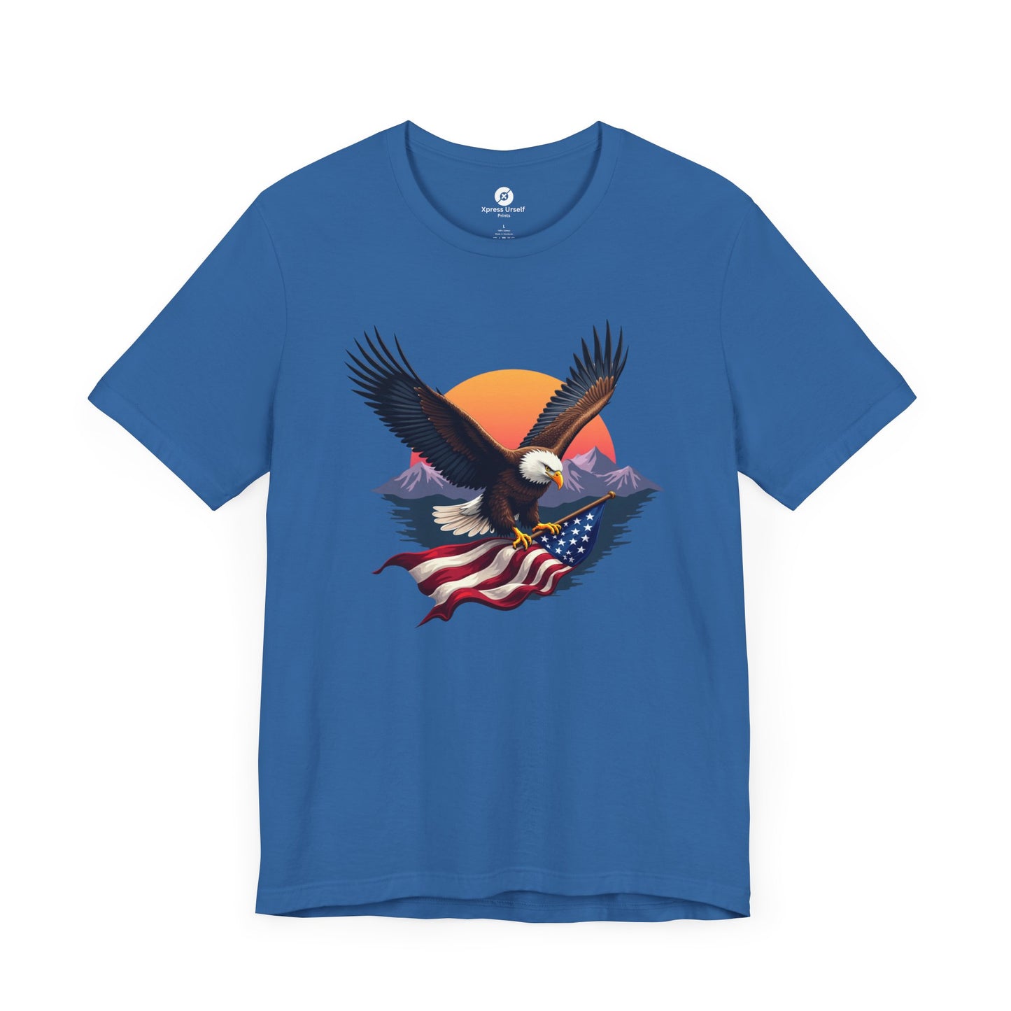 Patriotic Eagle Graphic Tee - Unisex Jersey Short Sleeve T-Shirt