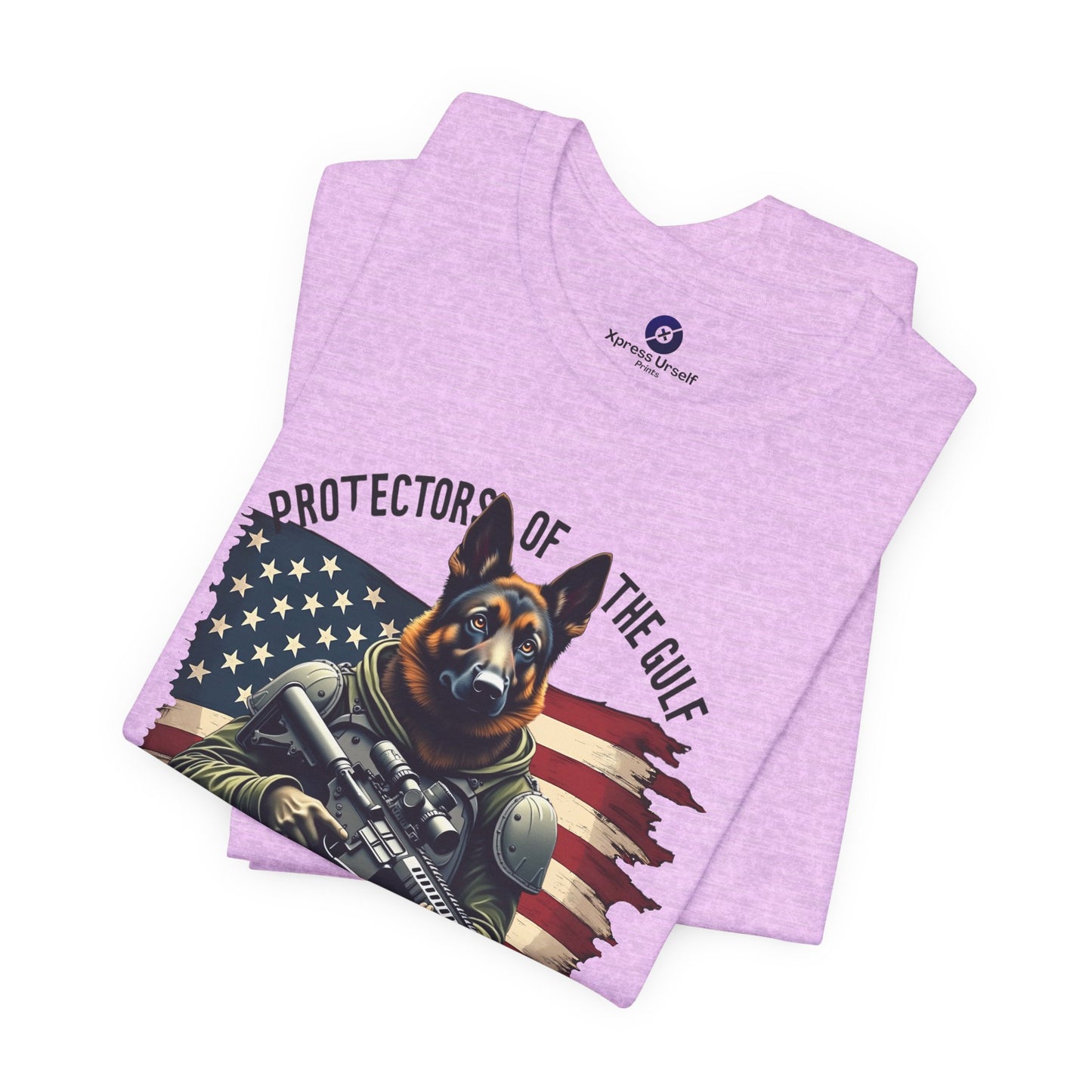 Patriotic Graphic Tee - Protectors of the Gulf