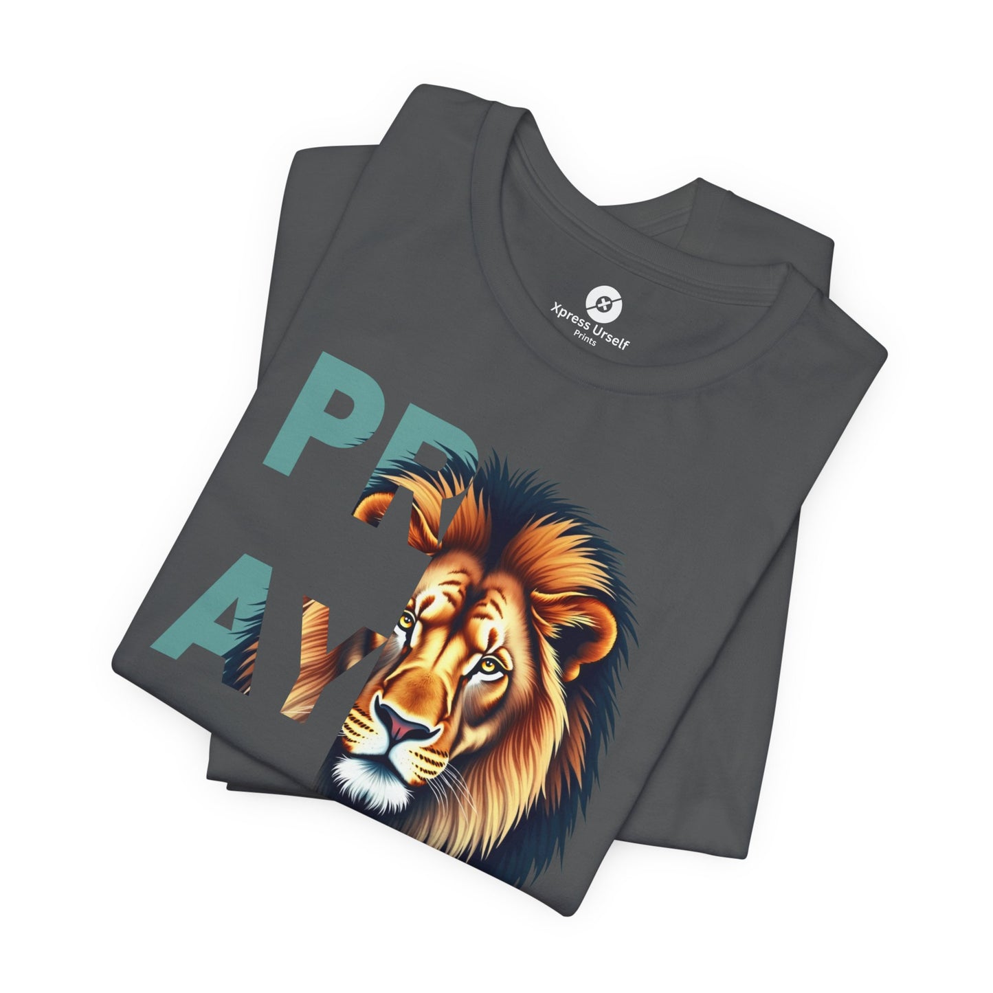Prayer Lion Unisex Jersey Tee - Faith & Strength Shirt