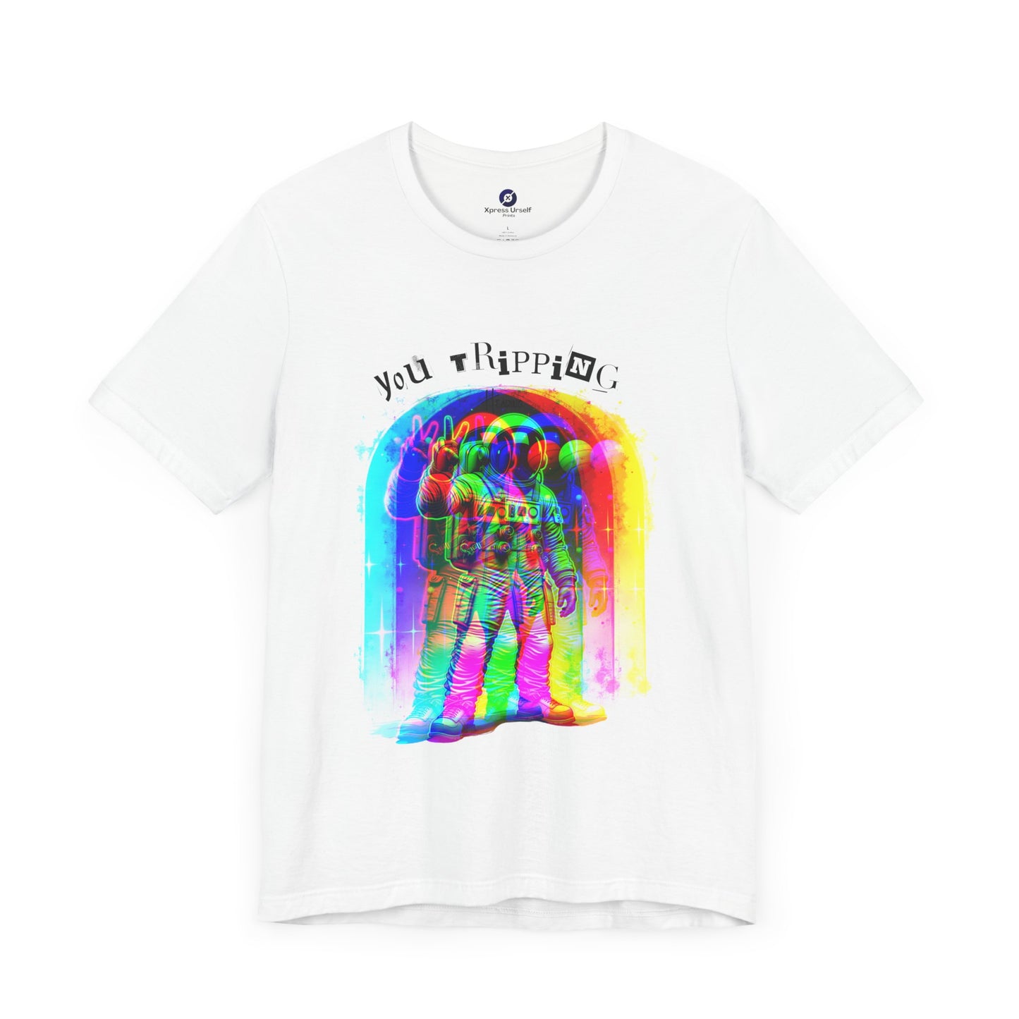 Colorful Astronaut Graphic Tee - "You Trippin"