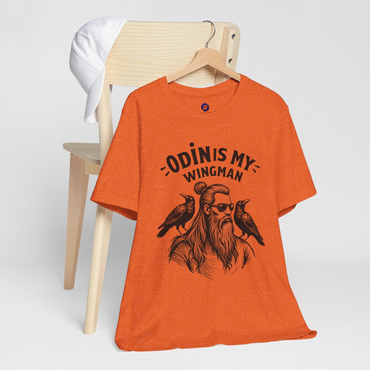 Odin's My Wingman Graphic Tee - Unisex Jersey Short Sleeve Shirt for Mythology Lovers