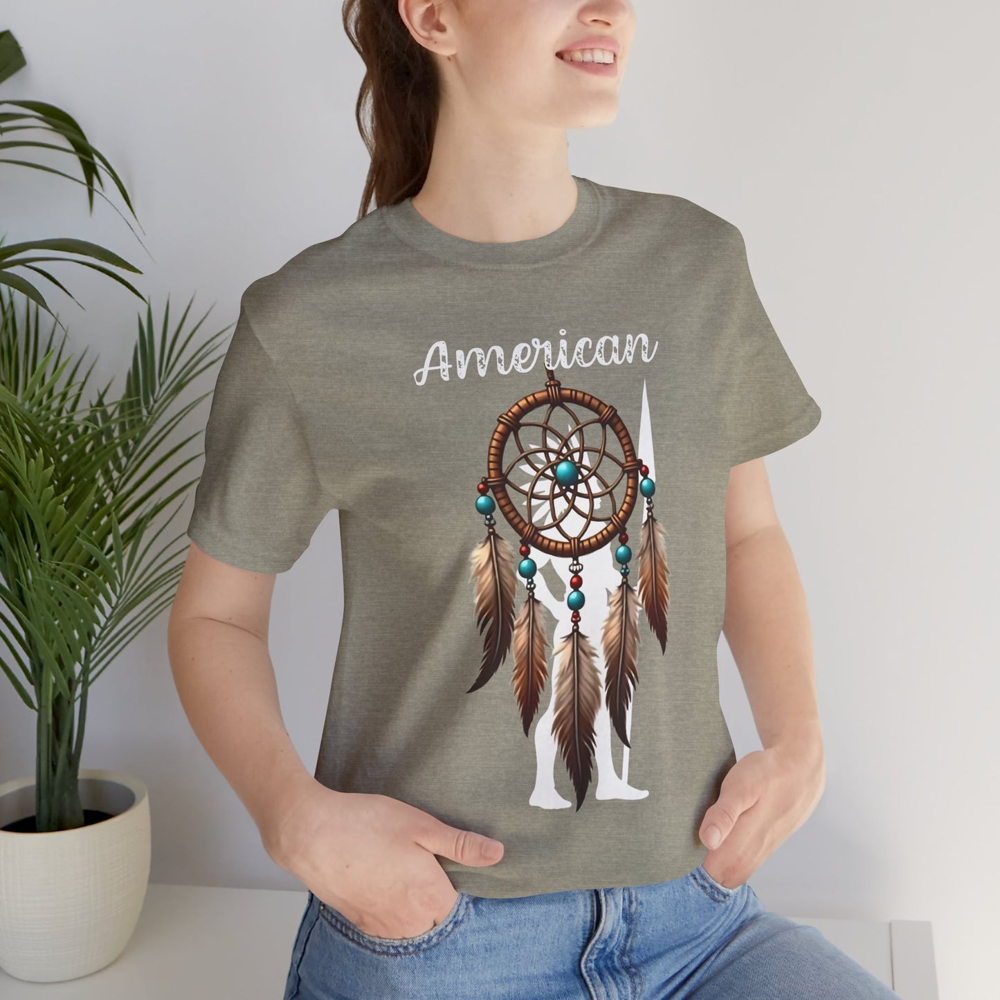 American Dream Catcher Unisex Tee - Bohemian Style Short Sleeve Shirt