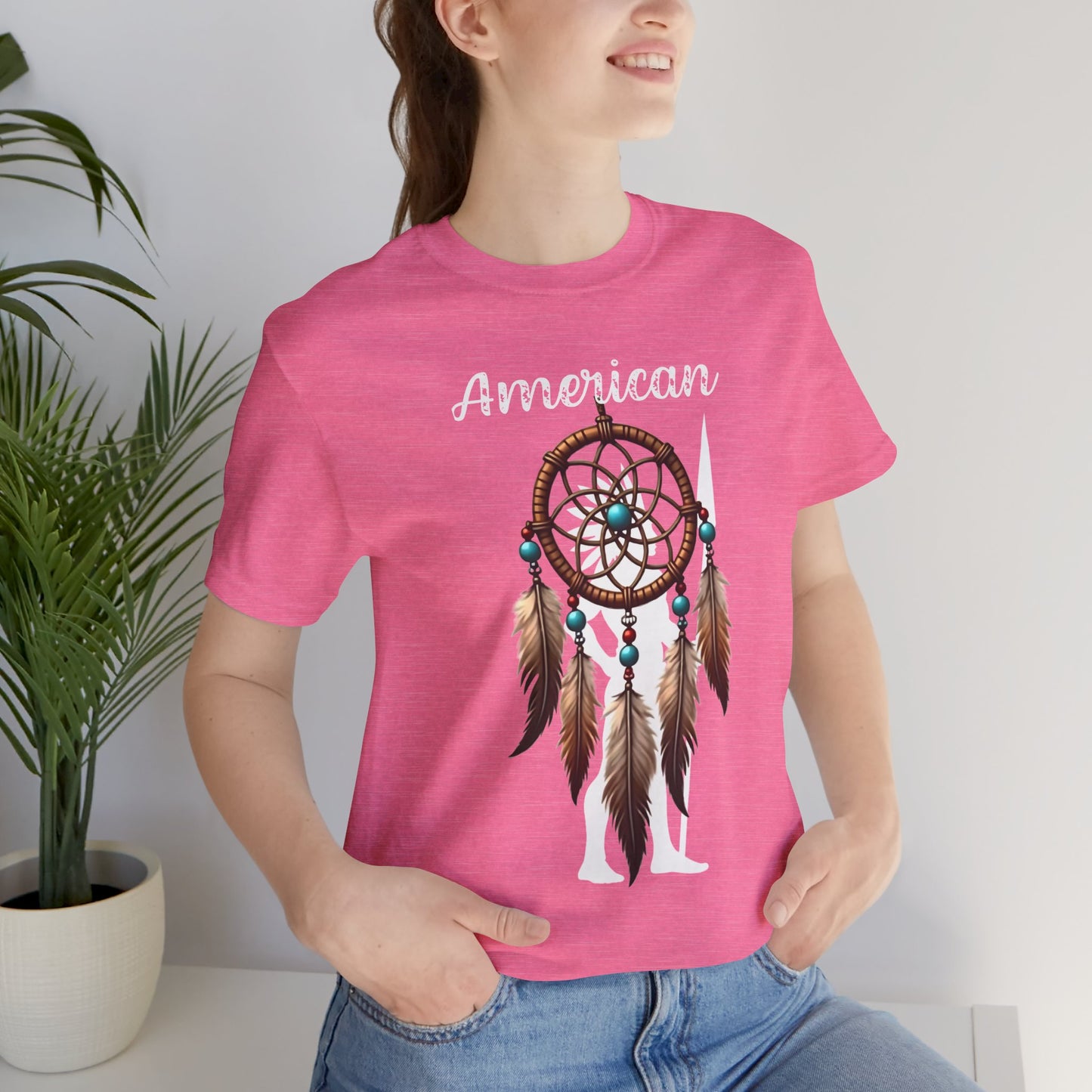 American Dream Catcher Unisex Tee - Bohemian Style Short Sleeve Shirt