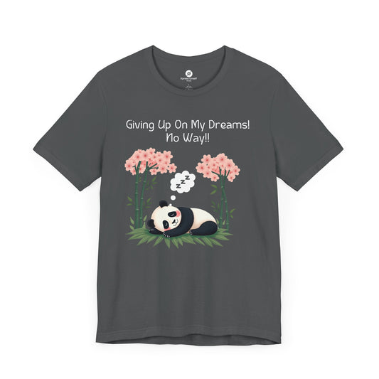 Panda Dreams Short Sleeve Tee - Inspirational Fun Graphic Tee
