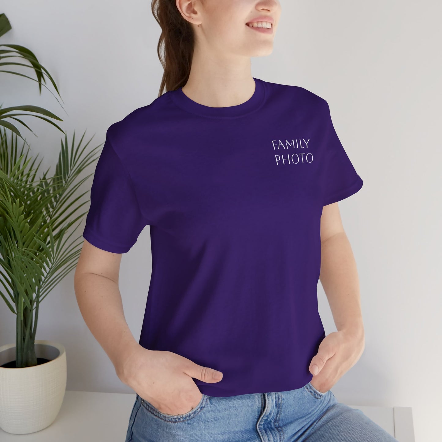 Funny Family Photo Dog Tee | Unisex Jersey Short Sleeve Shirt