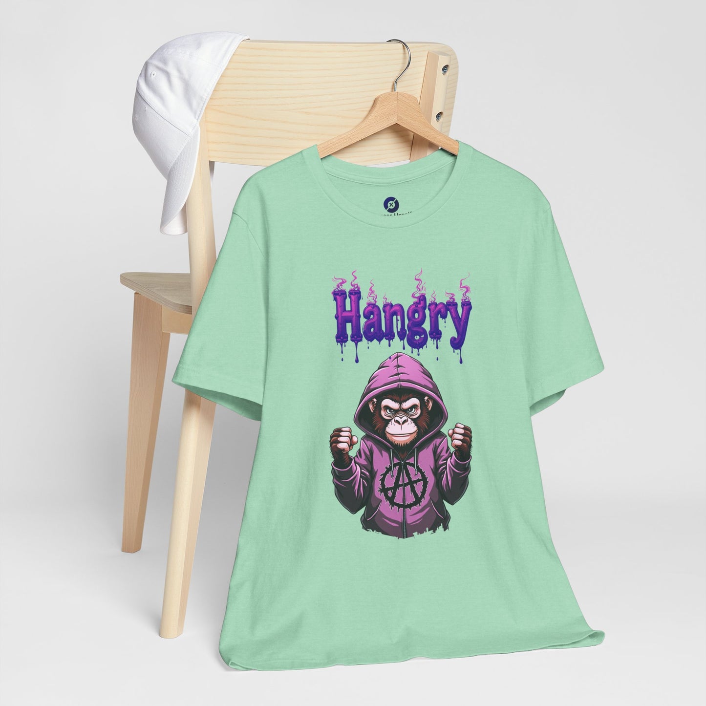 Hangry Gorilla Unisex Jersey Tee - Fun Graphic T-Shirt for Food Lovers