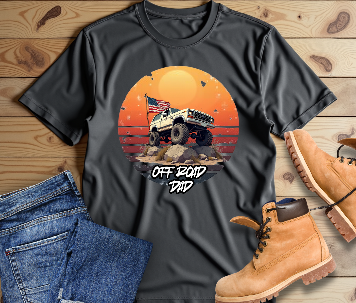 Off-Road Dad Tee - Adventure-Ready Unisex Jersey Short Sleeve Shirt