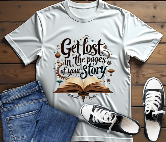 Get Lost in the Pages Unisex Tee - Perfect for Book Lovers