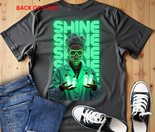 Glow Up the World Unisex Short Sleeve Tee - Bright Orange Inspirational Shirt