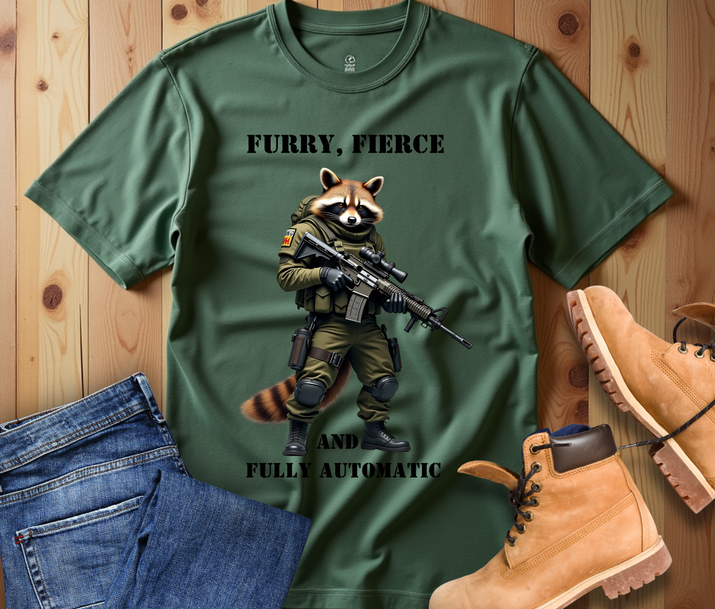 Furry, Fierce & Fully Automatic Unisex Tee
