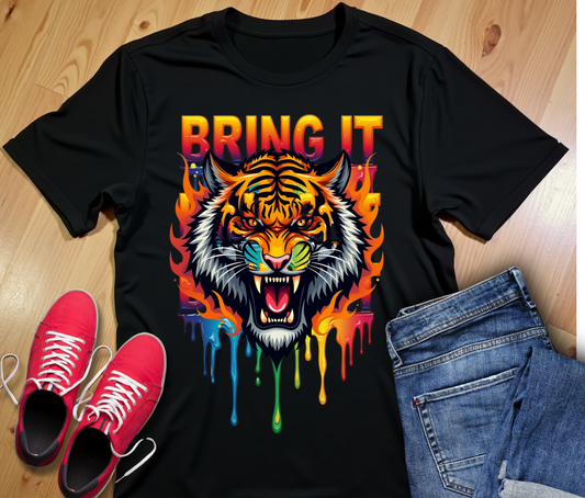 Bring It Tiger Graphic Unisex Tee | Bold Statement Shirt