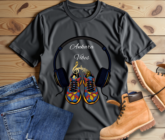 Ankara Vibes Graphic Tee – Unisex Jersey Short Sleeve T-Shirt for Music & Sneaker Lovers