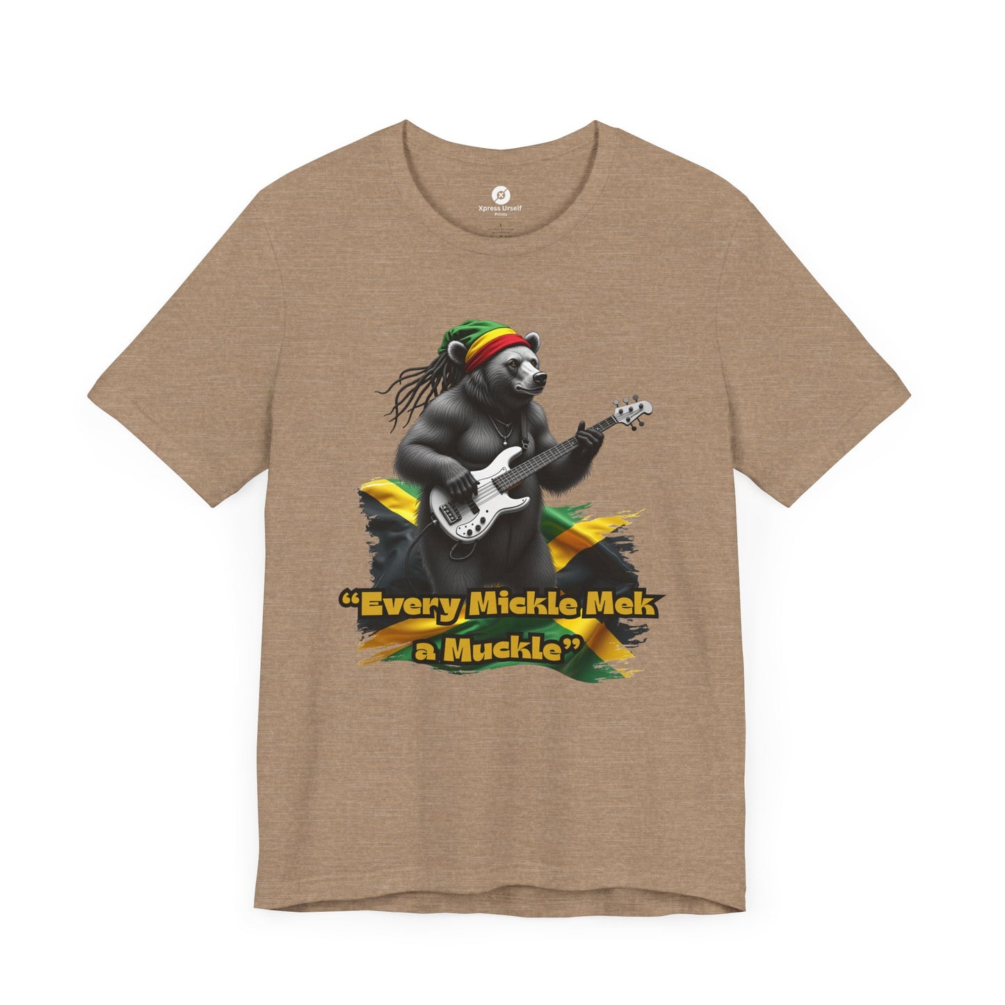 Reggae Panda T-Shirt - "Every Mickle Mek a Muckle" - Unisex Jersey Tee