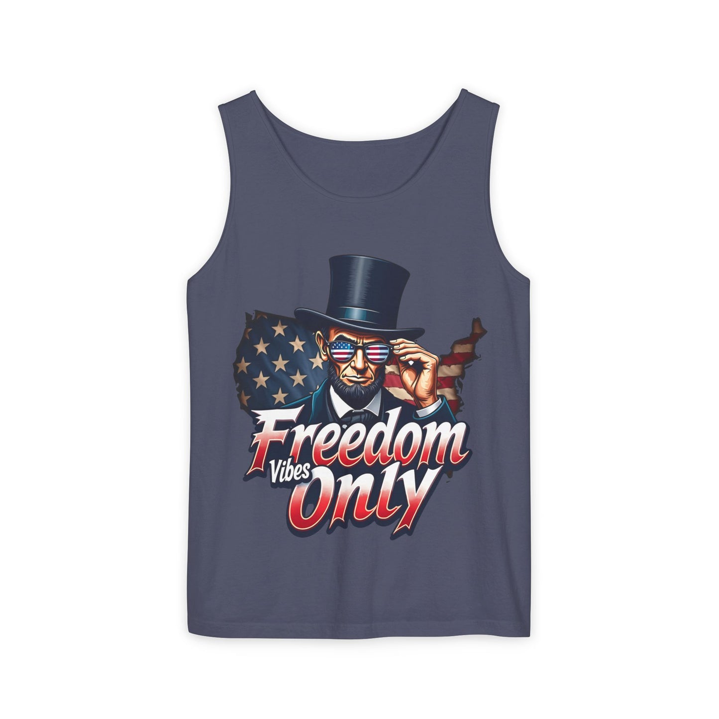 Freedom Vibes  Tank Top, Patriotic Summer Shirt, July 4th Apparel, Casual Independence Day Outfit, Gifts for Freedom Lovers