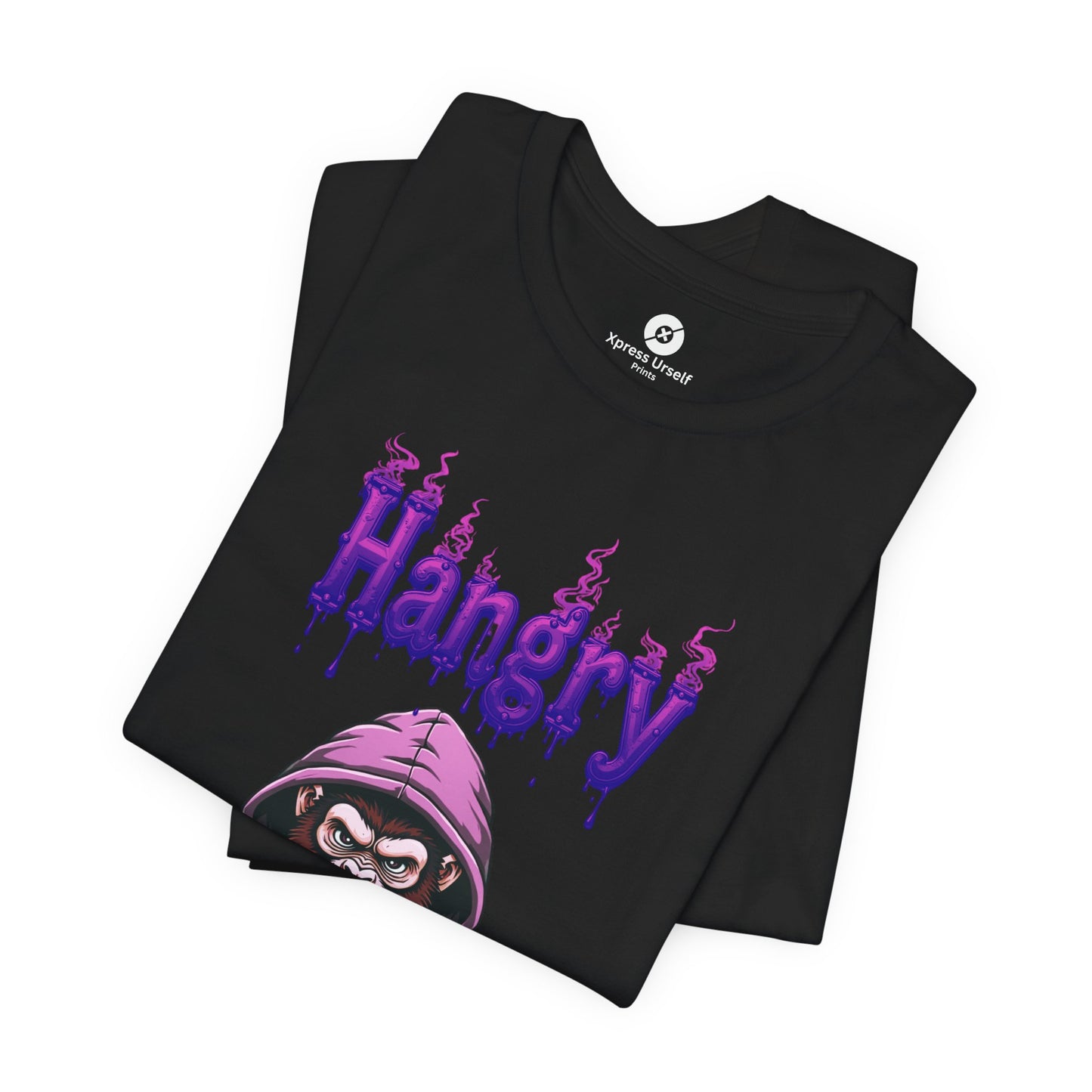 Hangry Gorilla Unisex Jersey Tee - Fun Graphic T-Shirt for Food Lovers