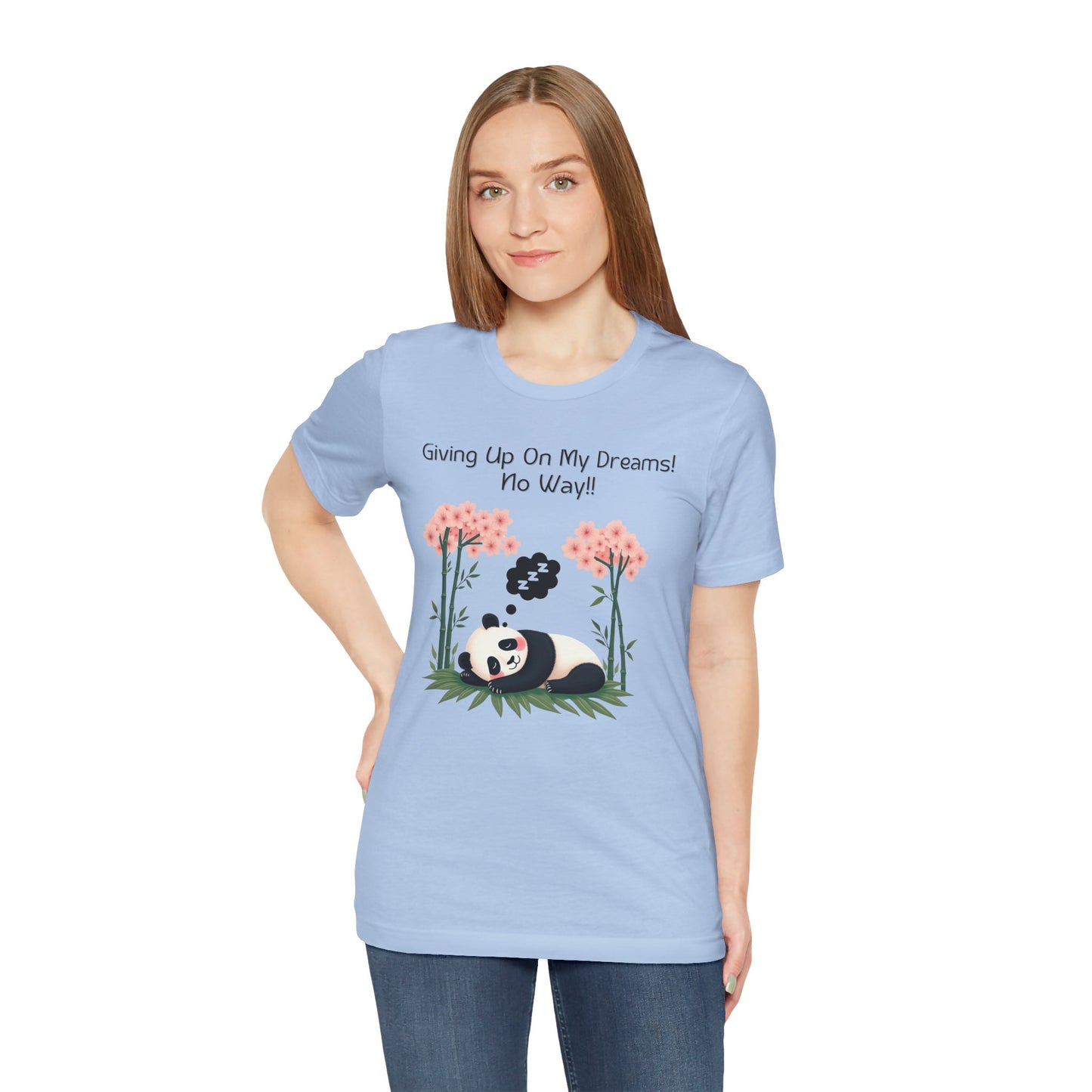 Panda Dreams Short Sleeve Tee - Inspirational Fun Graphic Tee