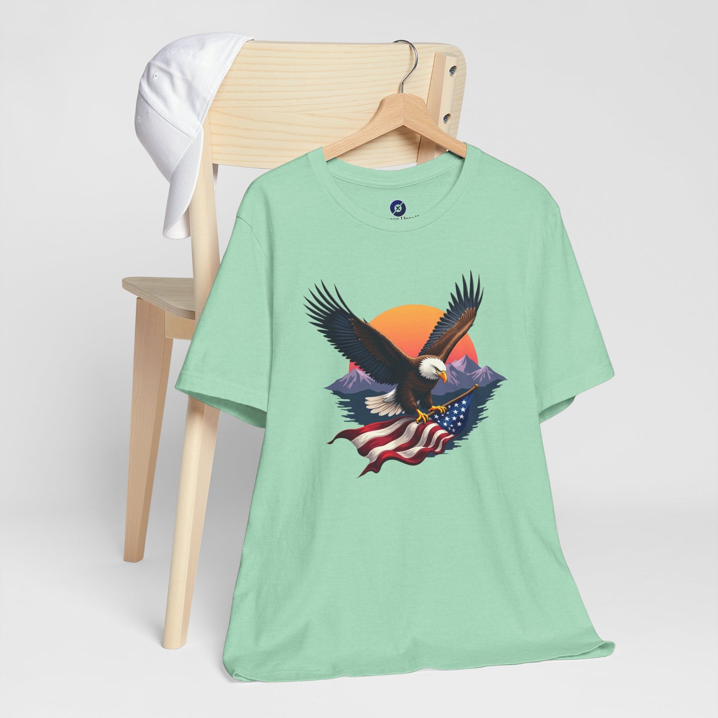 Patriotic Eagle Graphic Tee - Unisex Jersey Short Sleeve T-Shirt