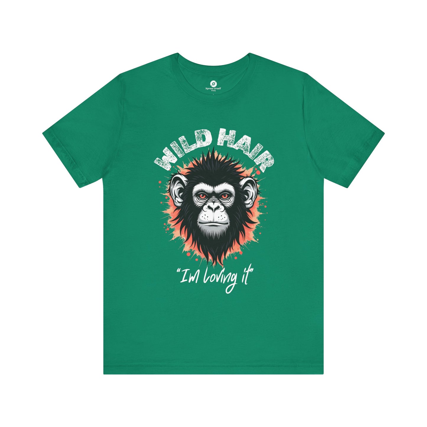 Wild Hair Gorilla Unisex Short Sleeve Tee | Fun Graphic Shirt for Casual Wear