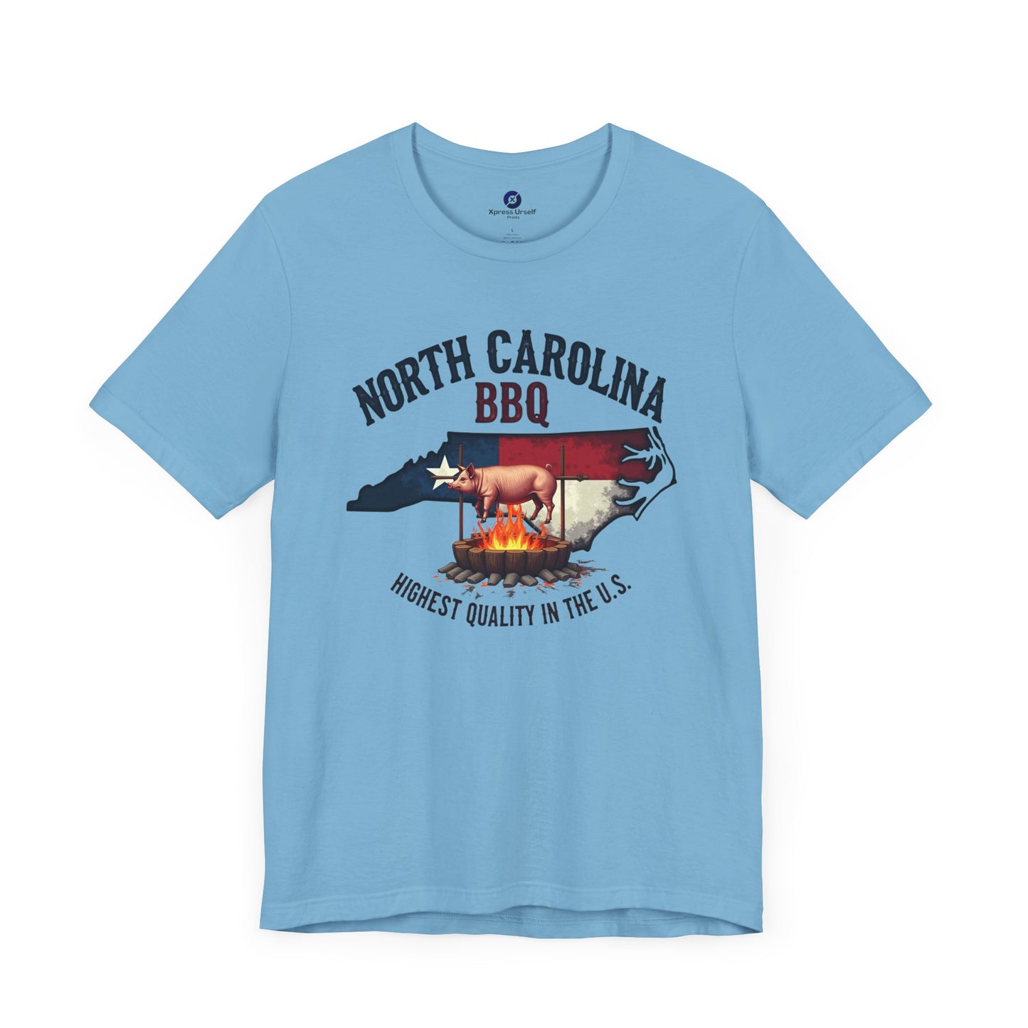 North Carolina BBQ Unisex Short Sleeve Tee - Perfect for BBQ Lovers