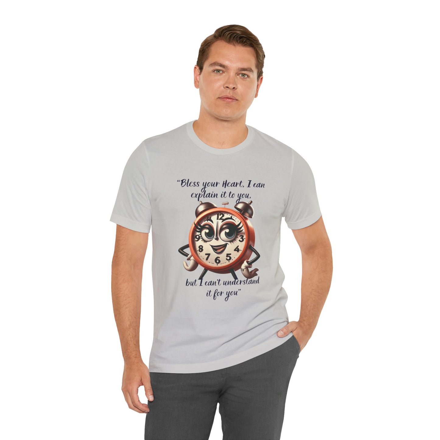 Quirky Clock Graphic Tee - "Bless Your Heart" Quote