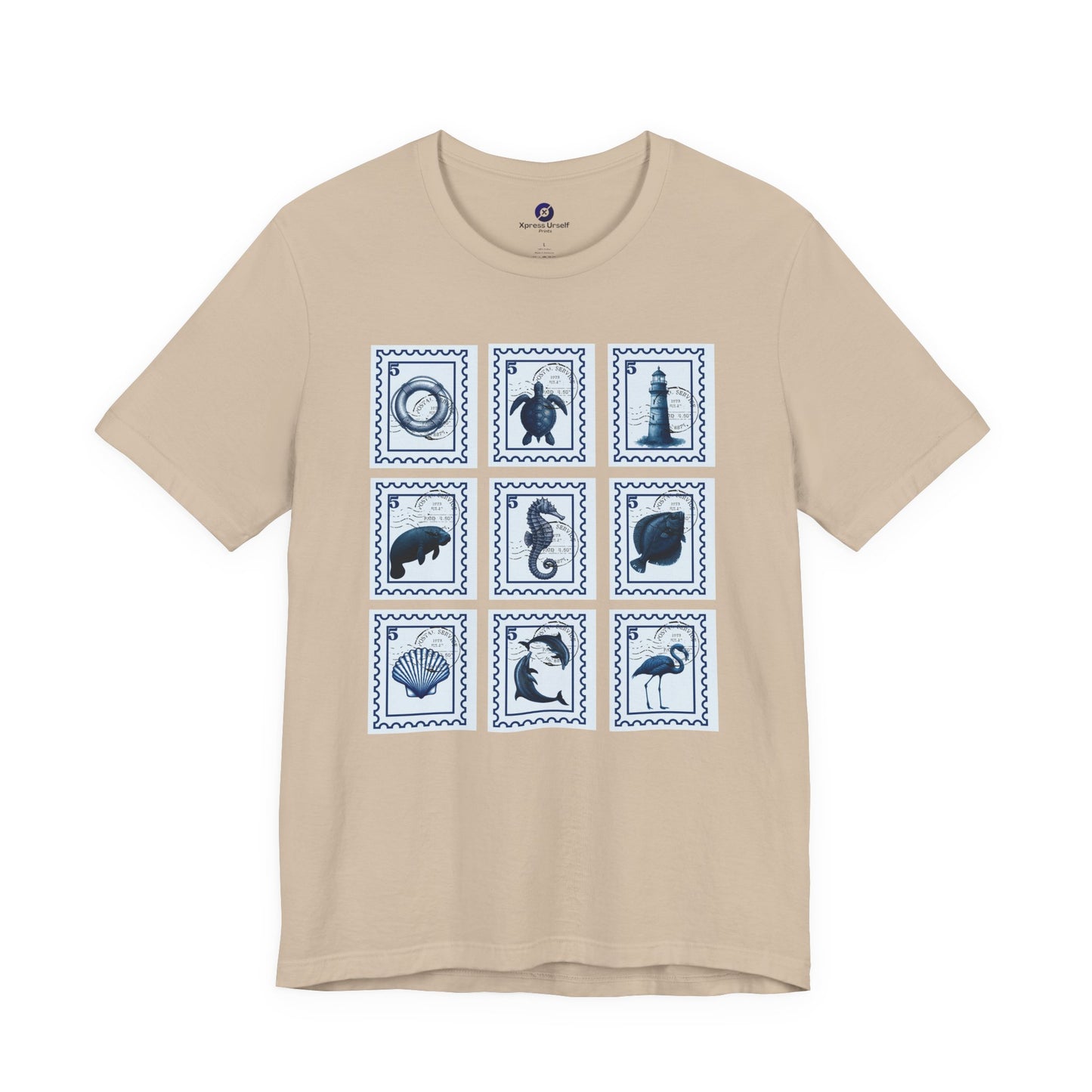 Coastal Adventure Tee, Beach Shirt, Travel T-Shirt, Nautical Gift, Summer Apparel, Vacation Outfit