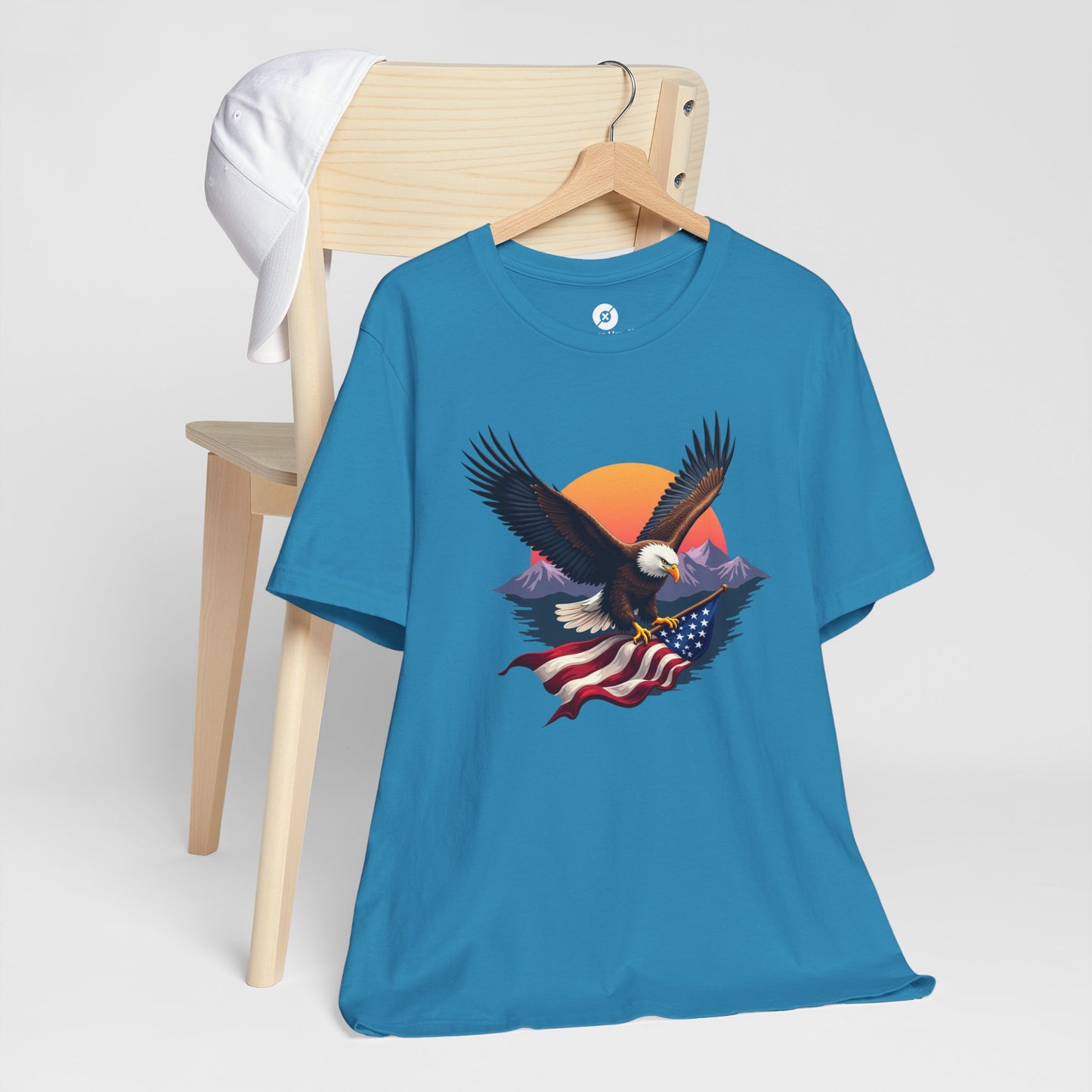 Patriotic Eagle Graphic Tee - Unisex Jersey Short Sleeve T-Shirt