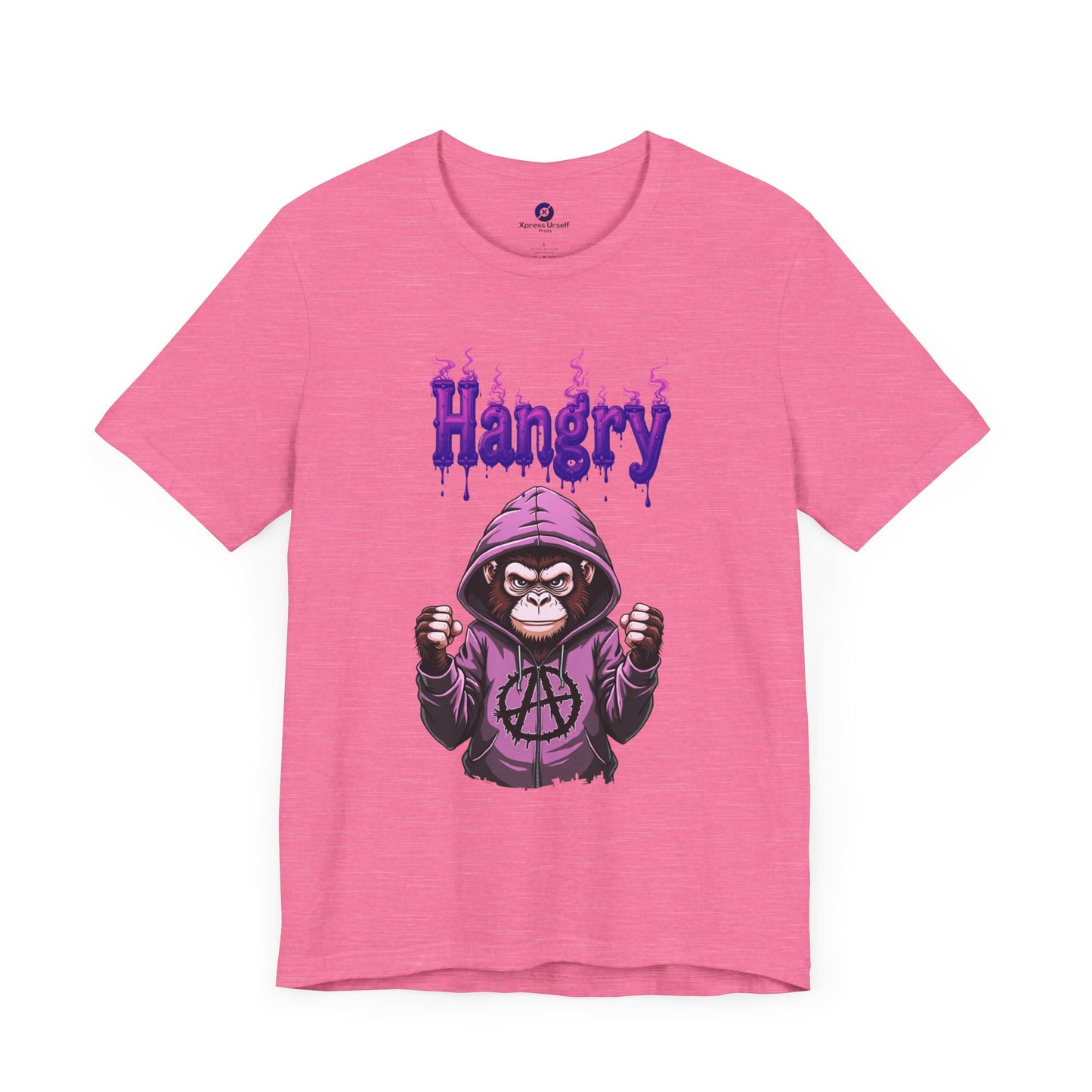 Hangry Gorilla Unisex Jersey Tee - Fun Graphic T-Shirt for Food Lovers