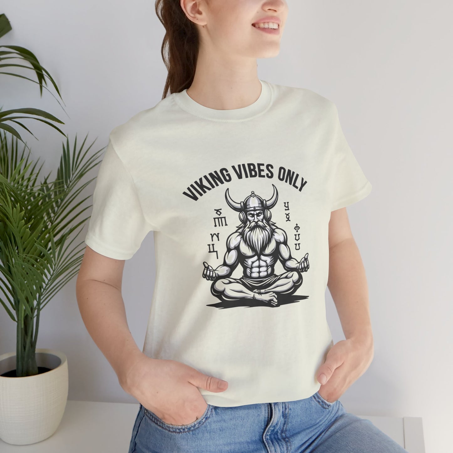 Viking Vibes Only Unisex Tee - Casual Graphic T-Shirt for Norse Mythology Fans