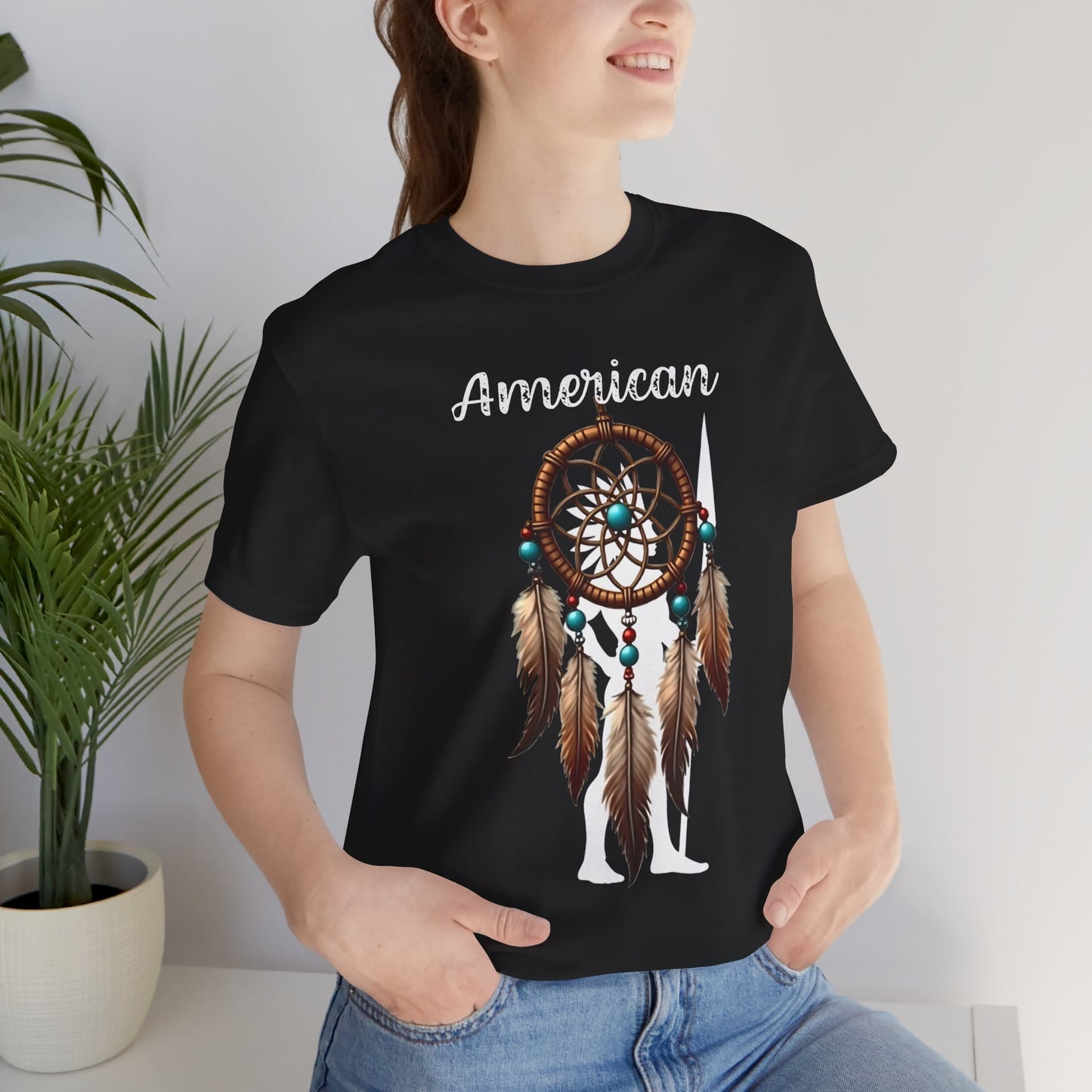 American Dream Catcher Unisex Tee - Bohemian Style Short Sleeve Shirt