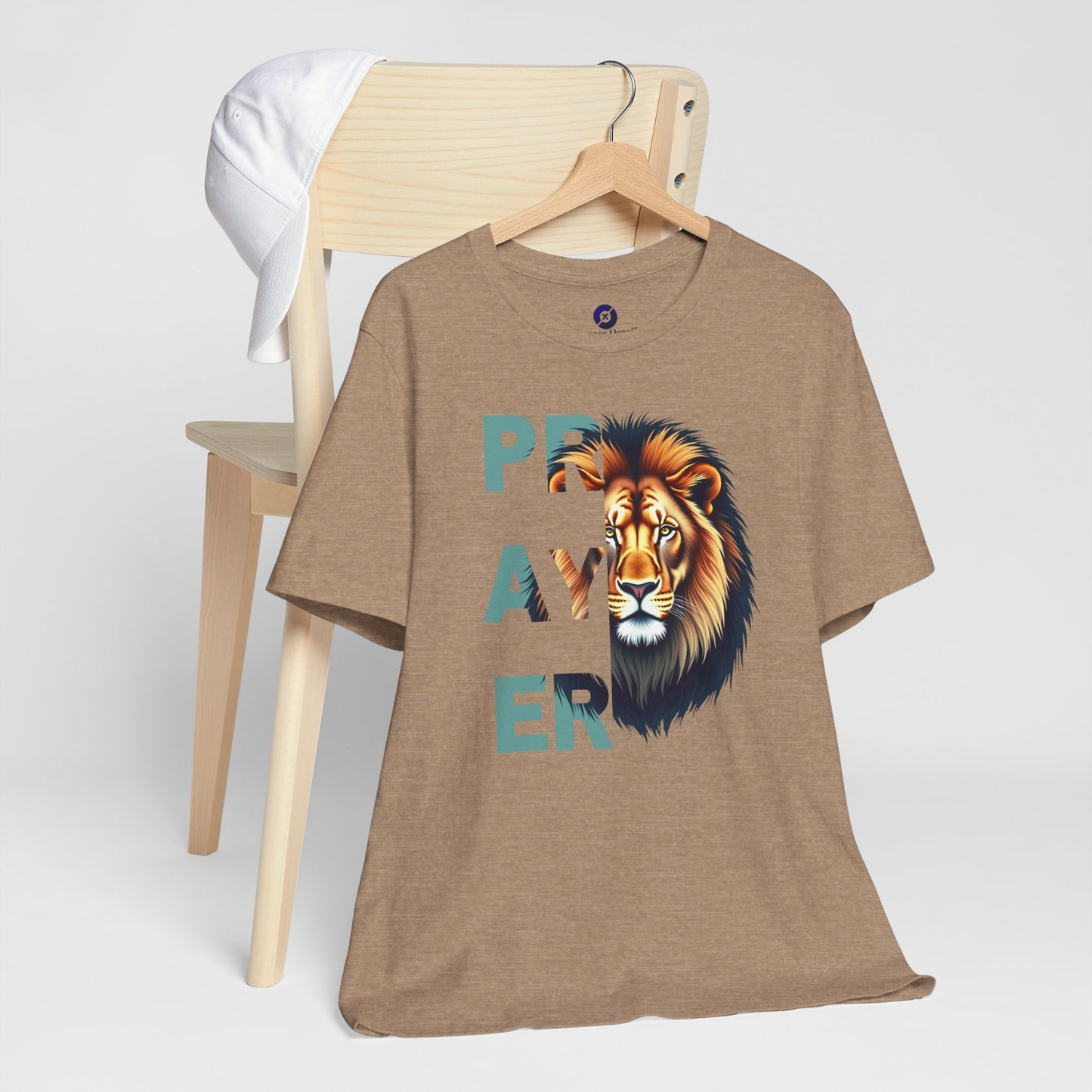 Prayer Lion Unisex Jersey Tee - Faith & Strength Shirt