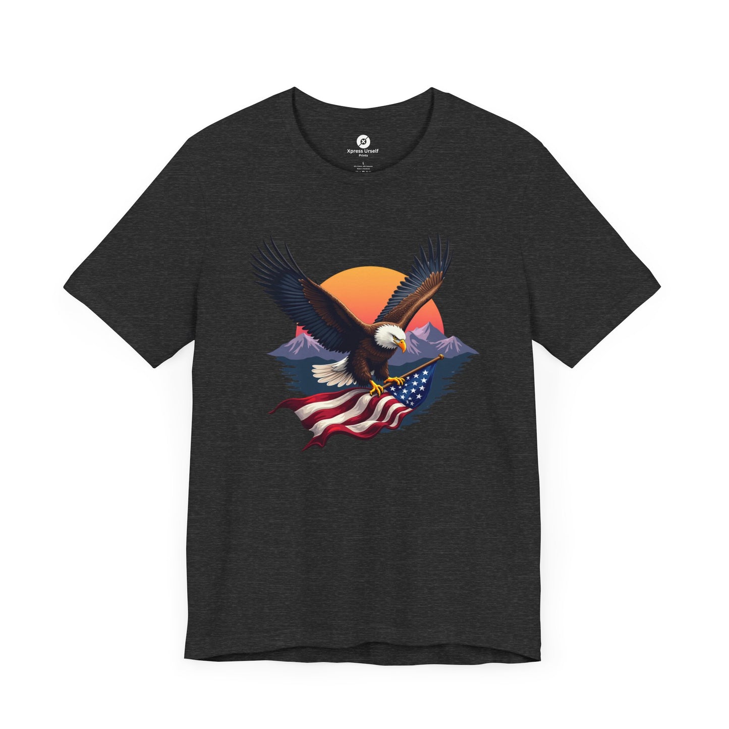 Patriotic Eagle Graphic Tee - Unisex Jersey Short Sleeve T-Shirt