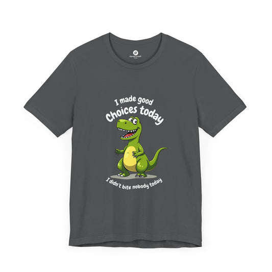 Kids' T-Shirt - "I Made Good Choices Today" Dinosaur Tee