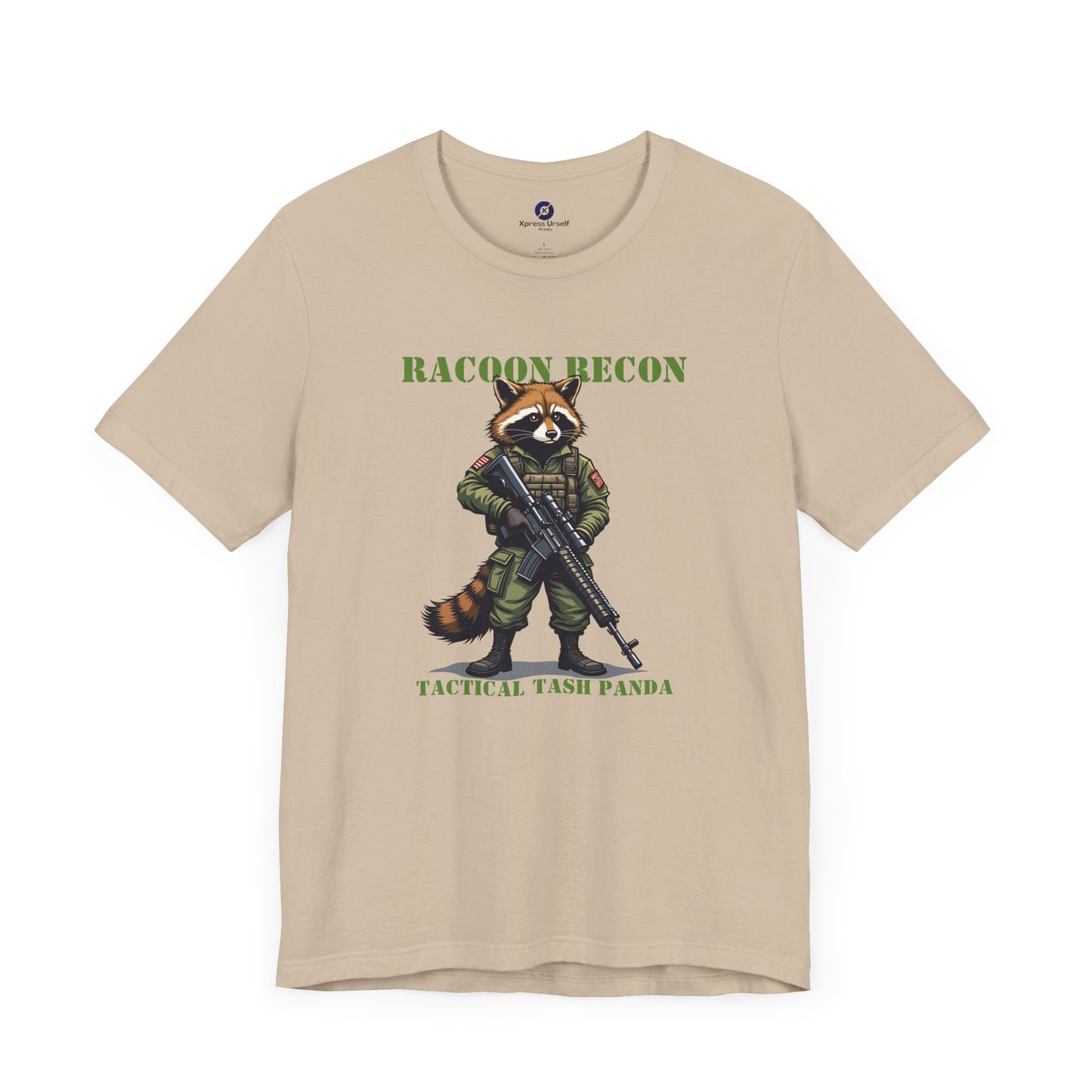 Tactical Raccoon Tee - Unisex Short Sleeve Shirt for Adventurers