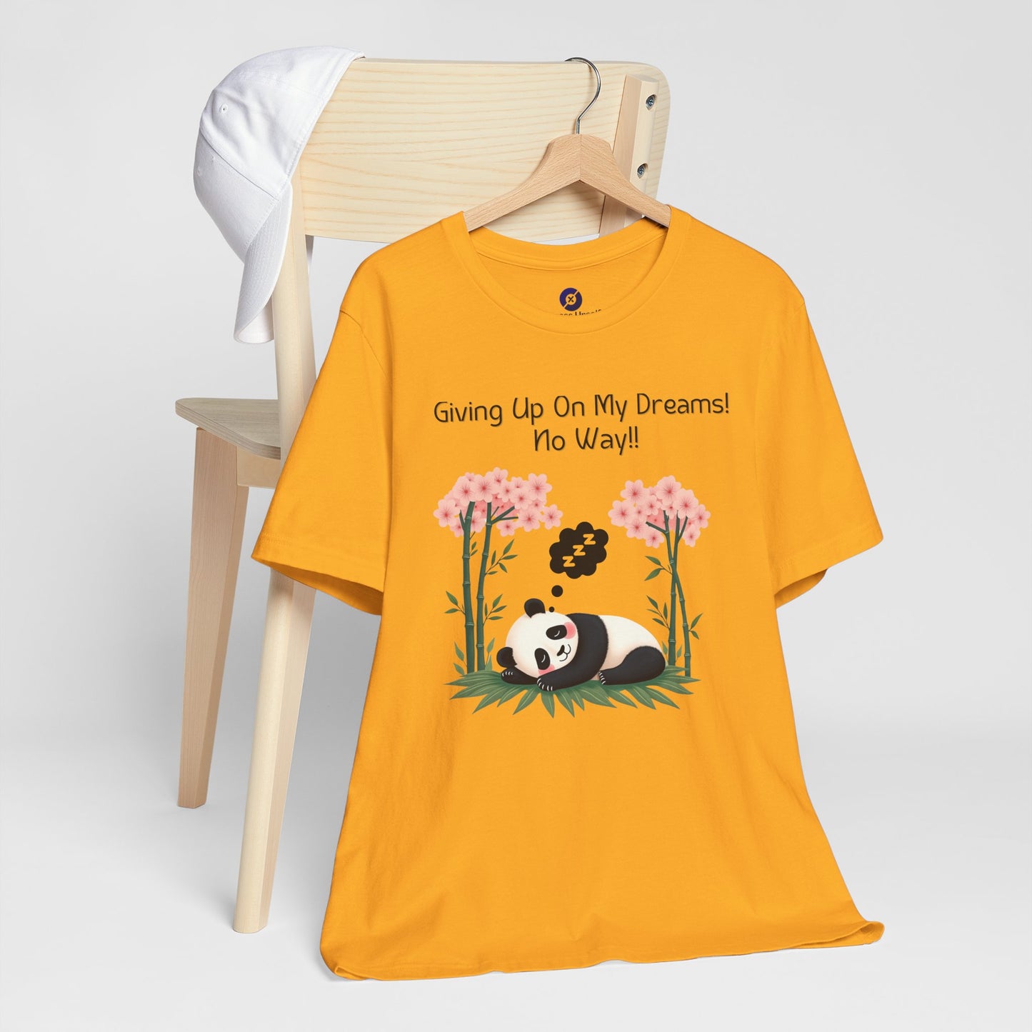 Panda Dreams Short Sleeve Tee - Inspirational Fun Graphic Tee