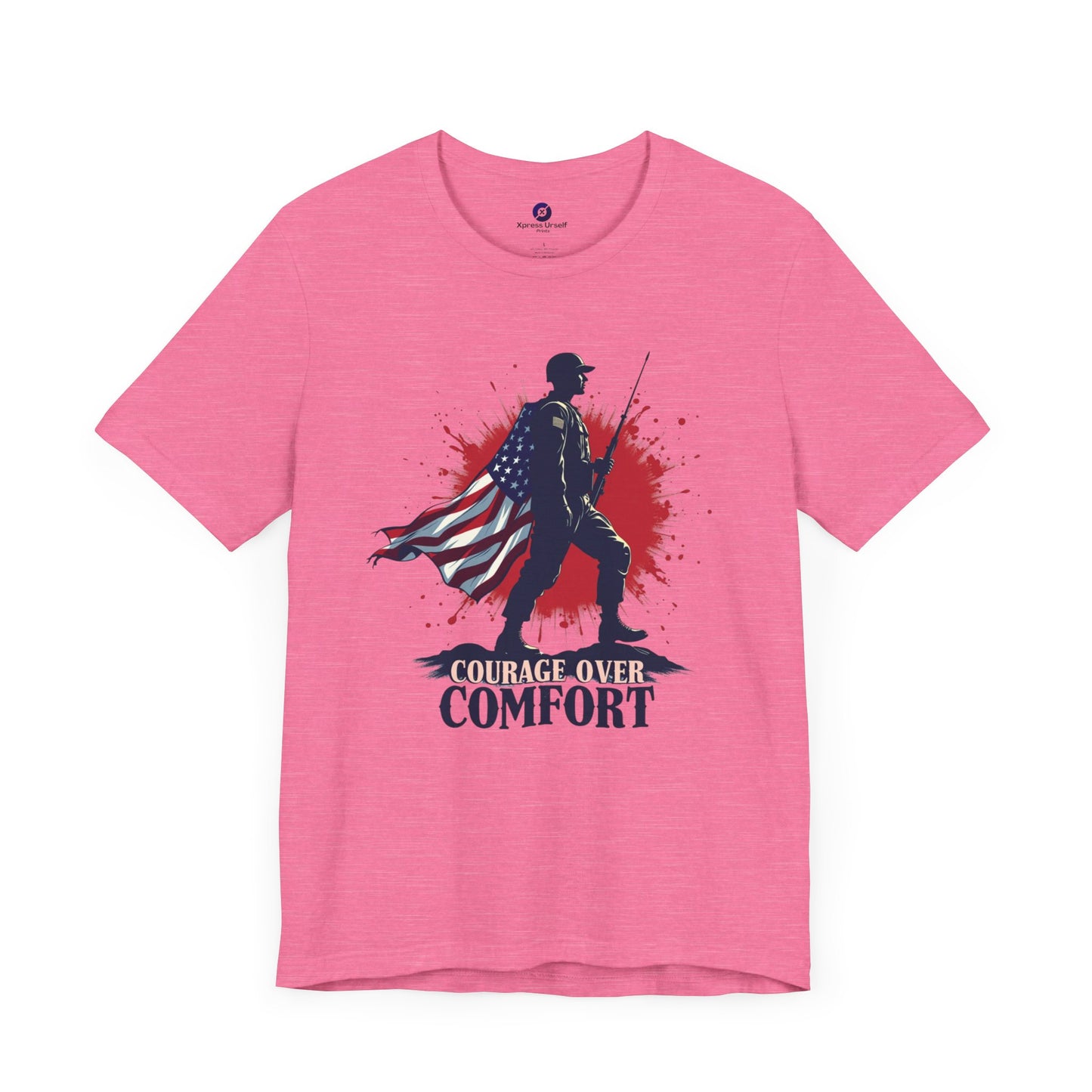 Courage Over Comfort Unisex Short Sleeve Tee - Patriotic T-Shirt