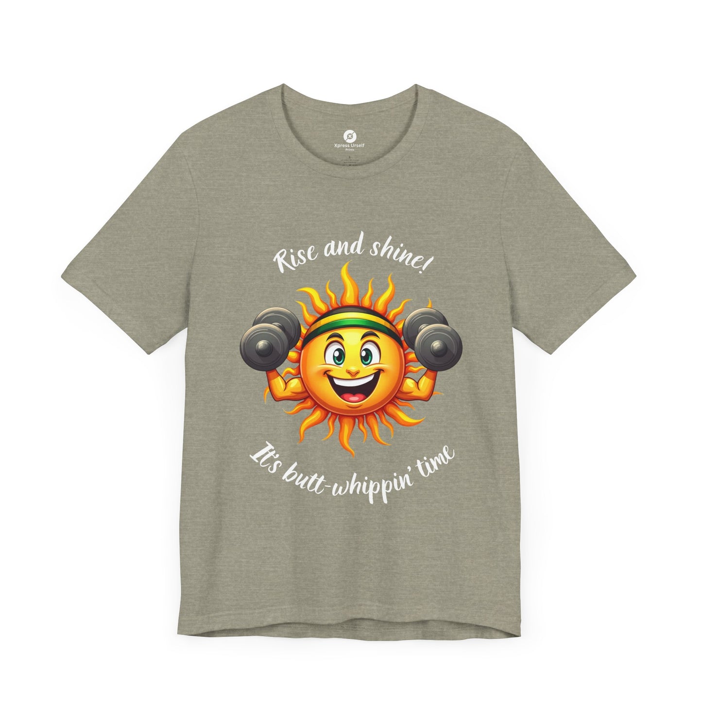 Rise and Shine Gym Tee - Unisex Jersey Short Sleeve T-Shirt for Fitness Lovers