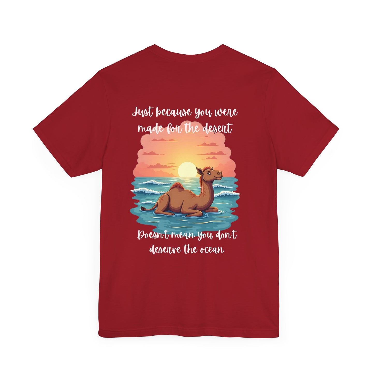 Desert Meets Ocean Tee - Inspirational Camel Graphic Shirt
