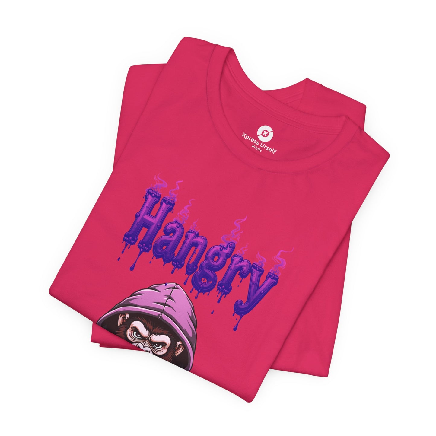 Hangry Gorilla Unisex Jersey Tee - Fun Graphic T-Shirt for Food Lovers