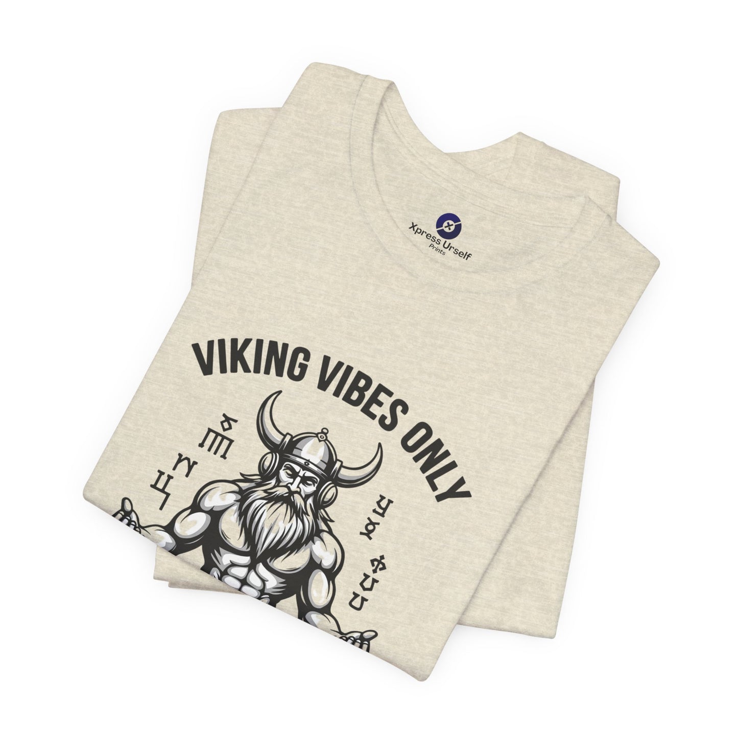 Viking Vibes Only Unisex Tee - Casual Graphic T-Shirt for Norse Mythology Fans