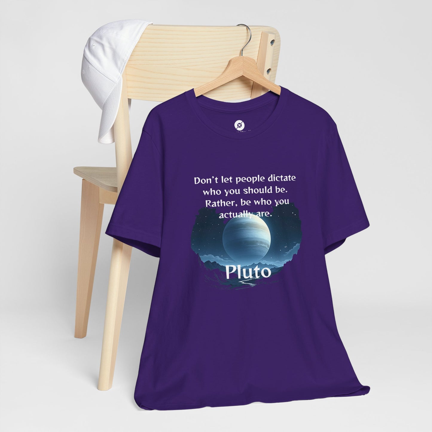 Inspirational Pluto Graphic Tee - Be Who You Are