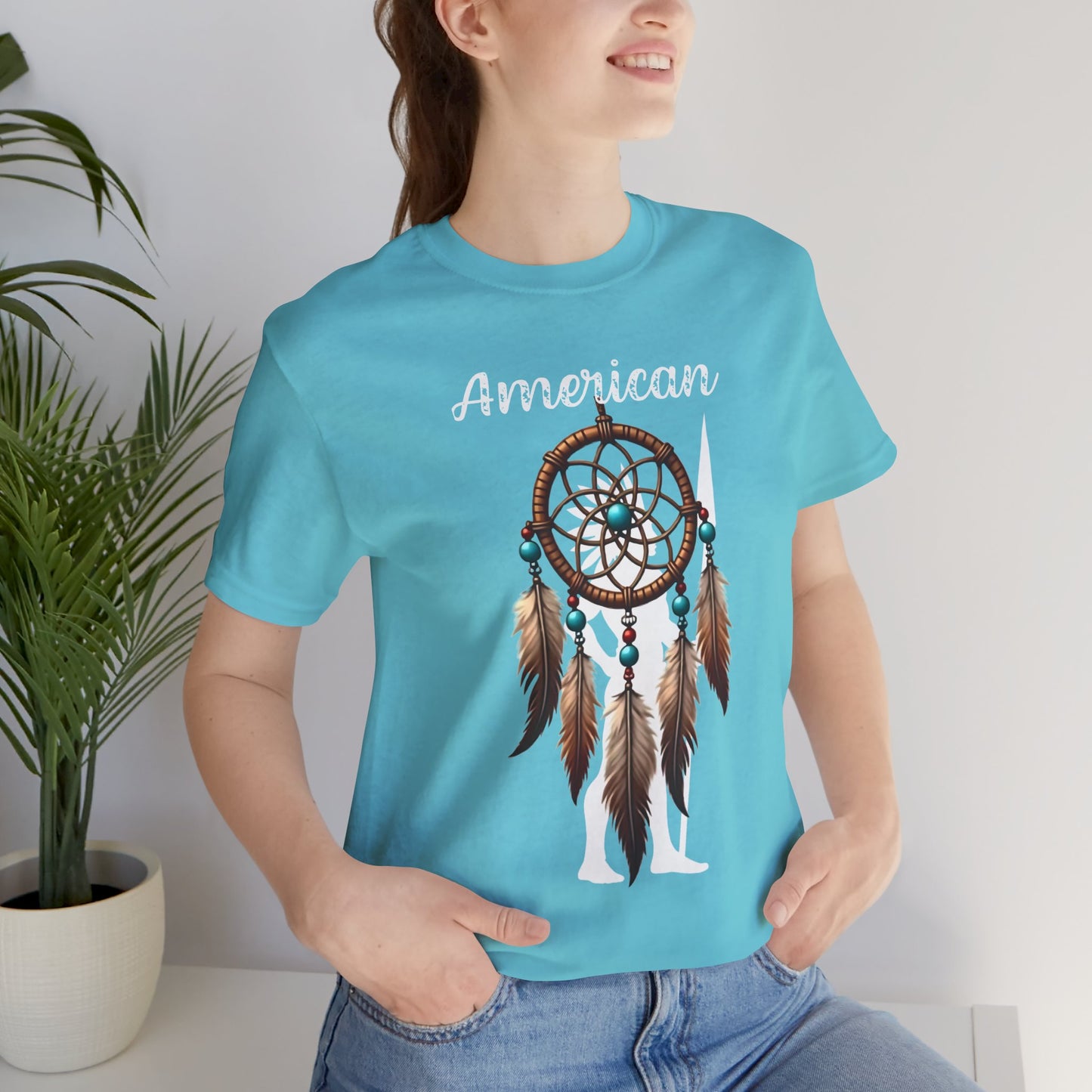 American Dream Catcher Unisex Tee - Bohemian Style Short Sleeve Shirt
