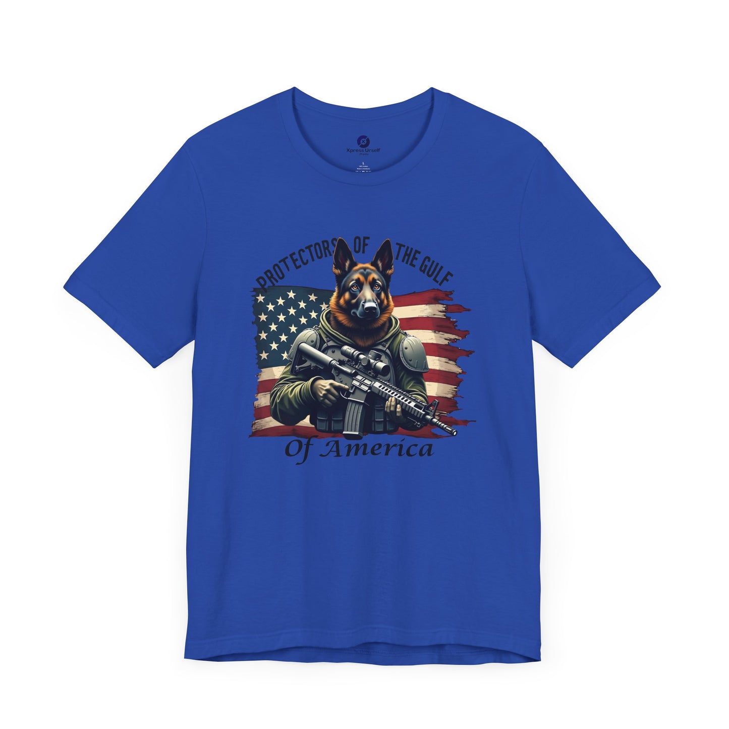 Patriotic Graphic Tee - Protectors of the Gulf